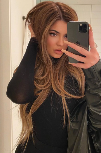 Kylie Jenner Caramel Hair