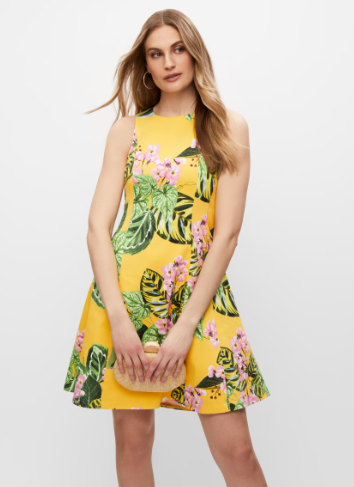 Printed Lemon Dress